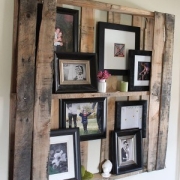 Pallet fotolijstje voor aan de wand