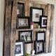 Pallet fotolijstje voor aan de wand